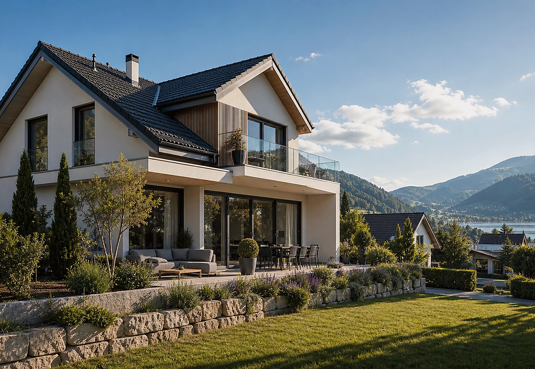 Visuel immobilier premium local pour Linescio