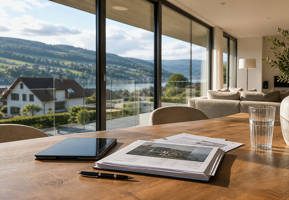 Visuel immobilier premium local pour Lucens