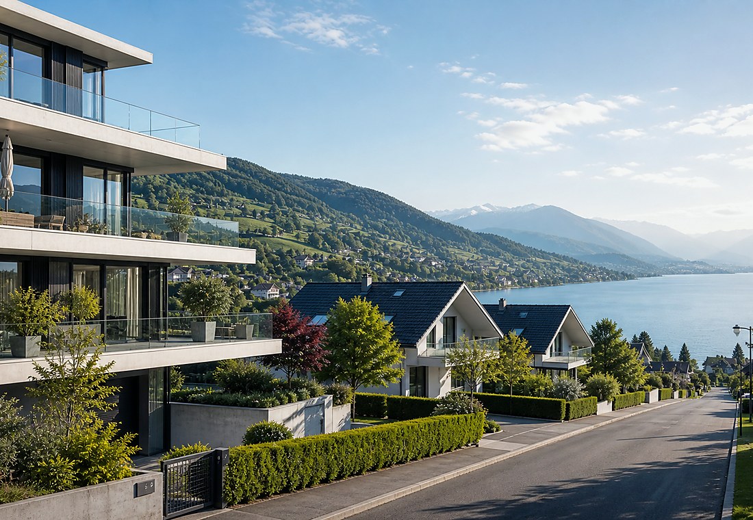 Visuel immobilier premium local pour Lufingen