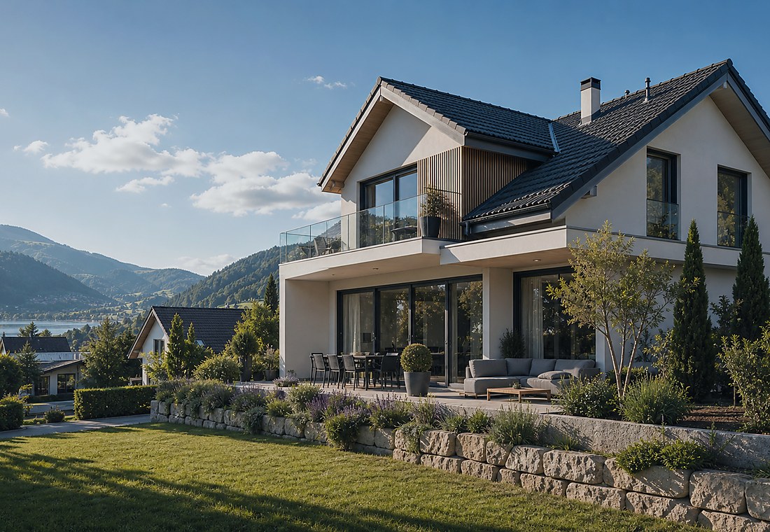 Visuel immobilier premium local pour Lully (FR)