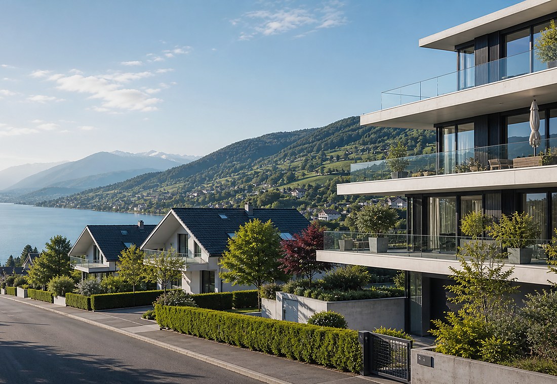 Visuel immobilier premium local pour Lupfig