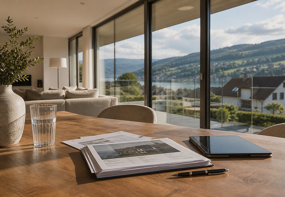 Visuel immobilier premium local pour Lussery-Villars
