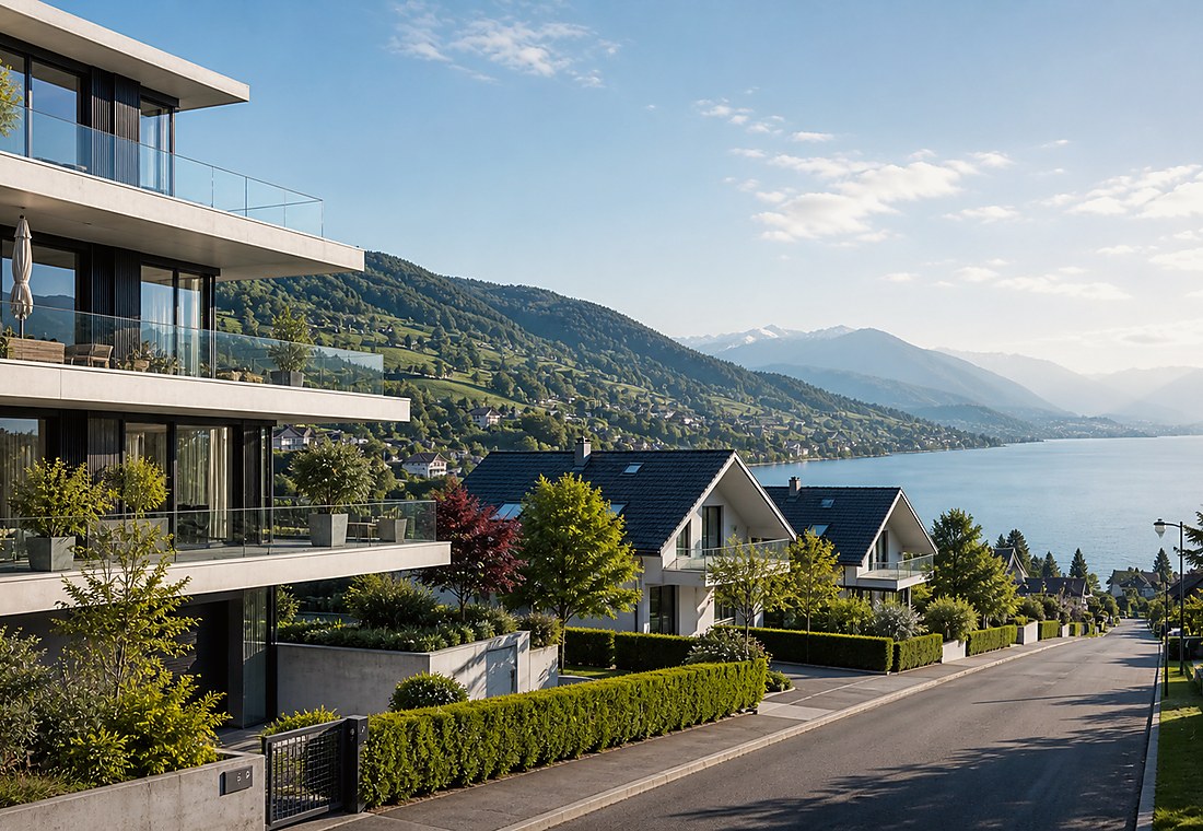 Visuel immobilier premium local pour Luthern
