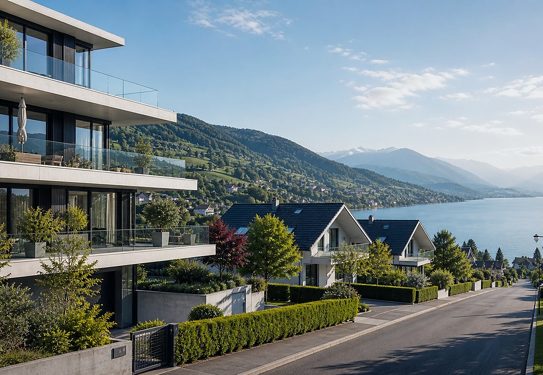 Visuel immobilier premium local pour Meisterschwanden