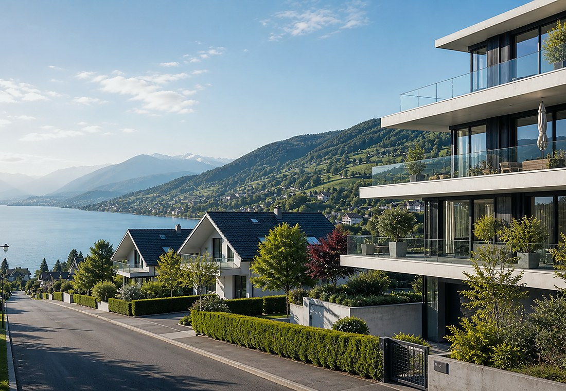 Visuel immobilier premium local pour Melchnau
