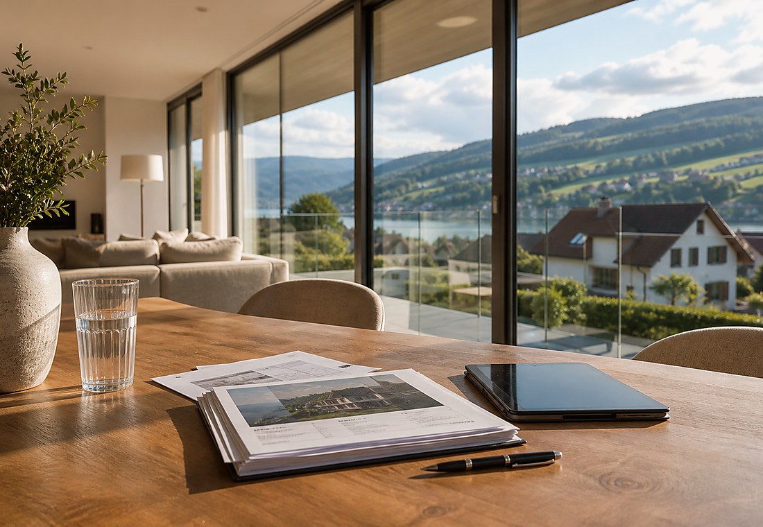 Visuel immobilier premium local pour Melide