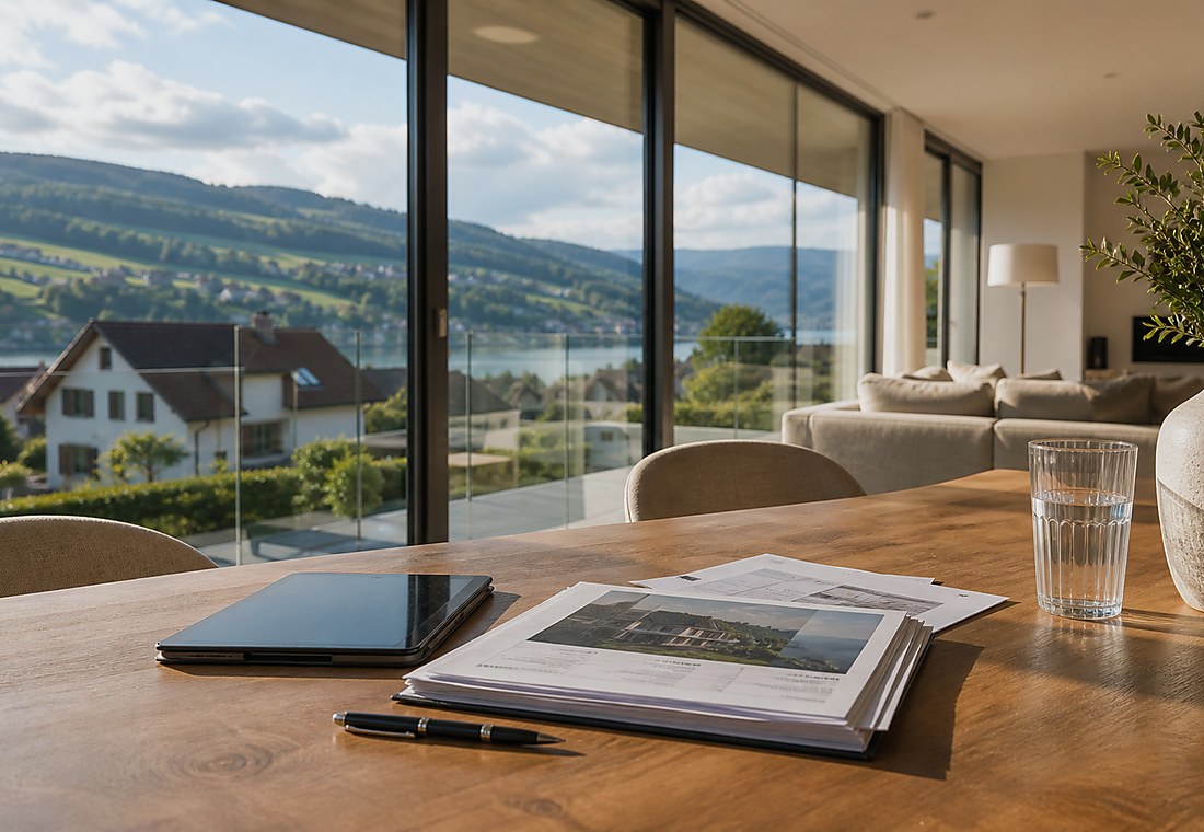 Visuel immobilier premium local pour Meltingen