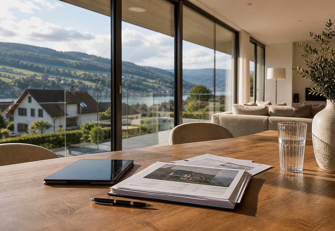 Visuel immobilier premium local pour Mendrisio