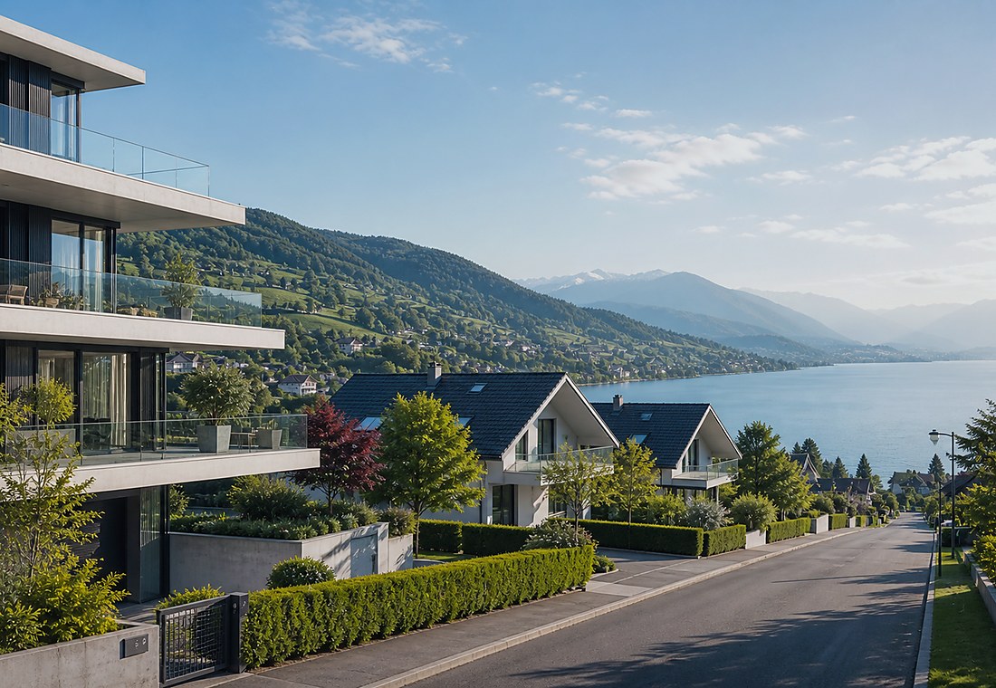Visuel immobilier premium local pour Menznau