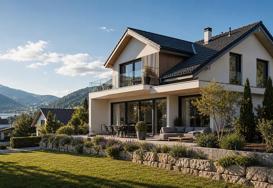 Visuel immobilier premium local pour Merishausen