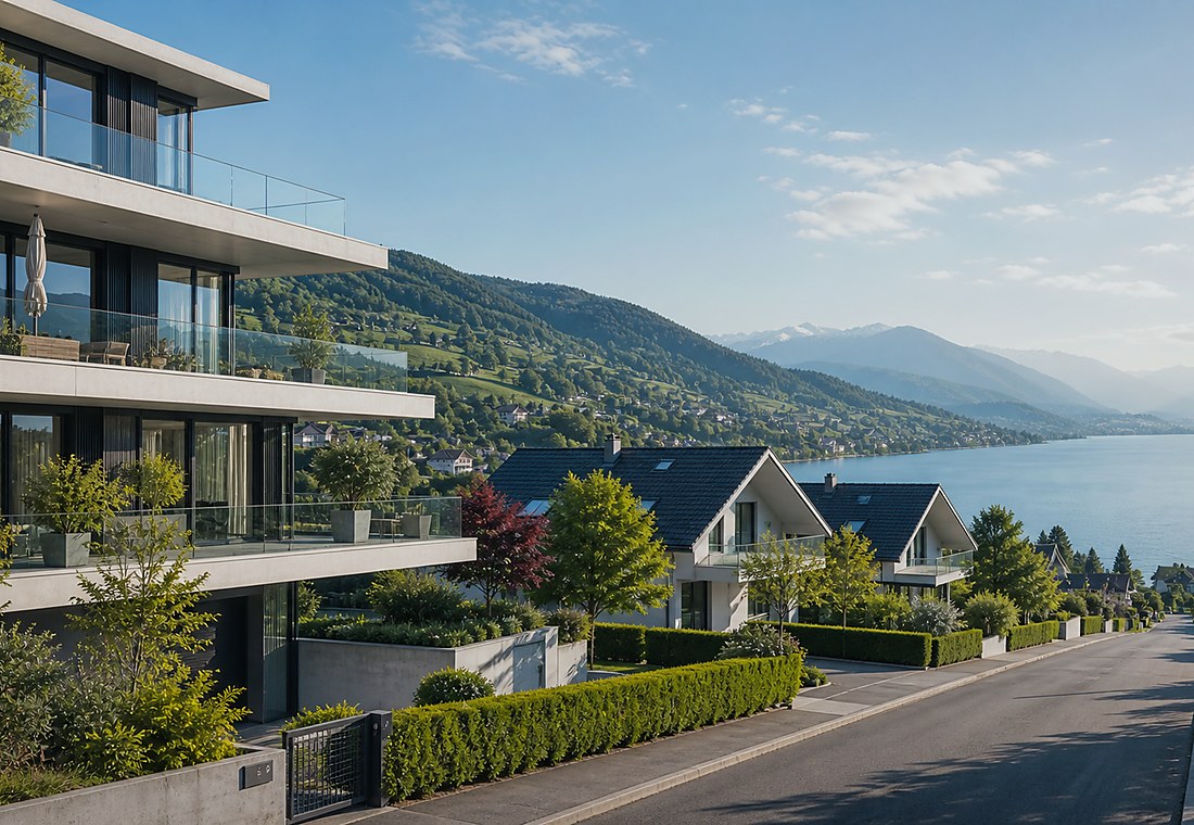 Visuel immobilier premium local pour Mezzovico-Vira