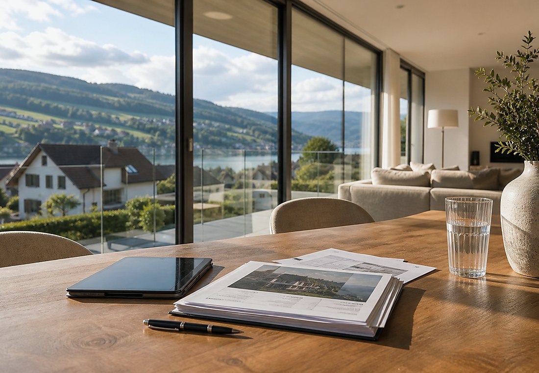 Visuel immobilier premium local pour Mont-Vully