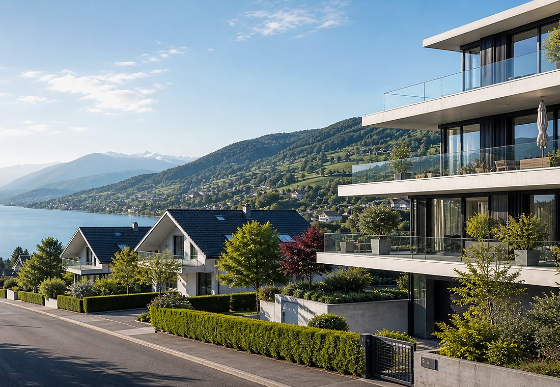 Visuel immobilier premium local pour Moosleerau