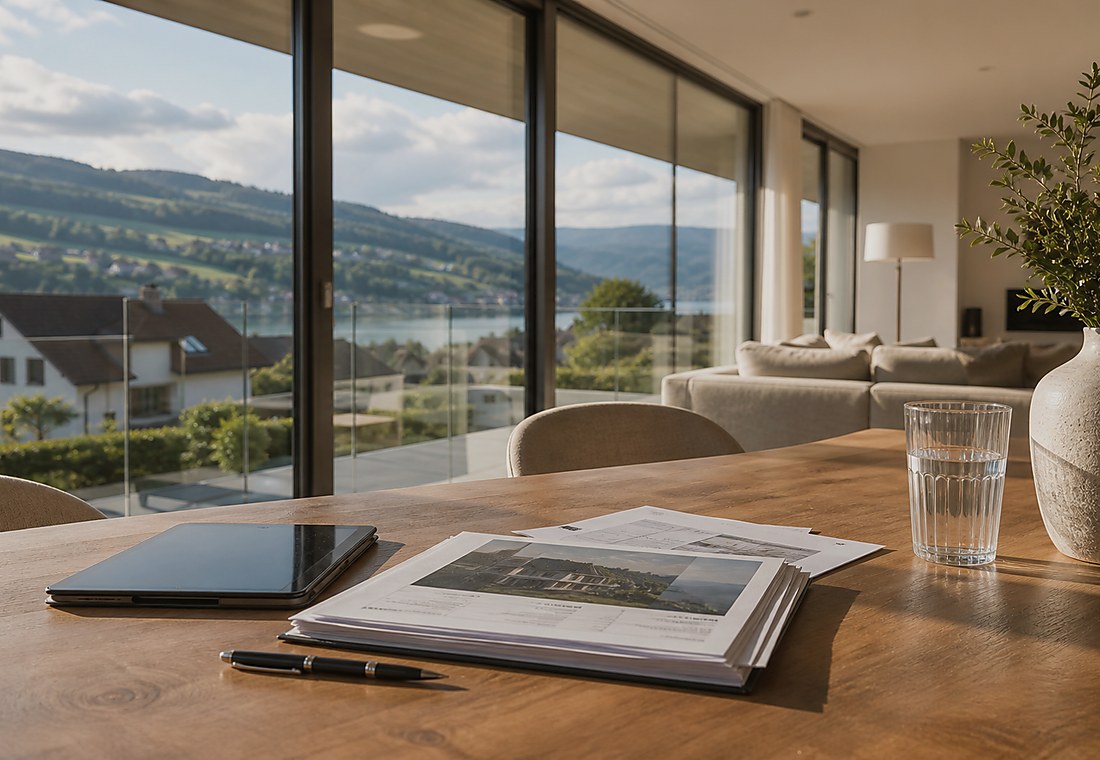 Visuel immobilier premium local pour Morrens (VD)