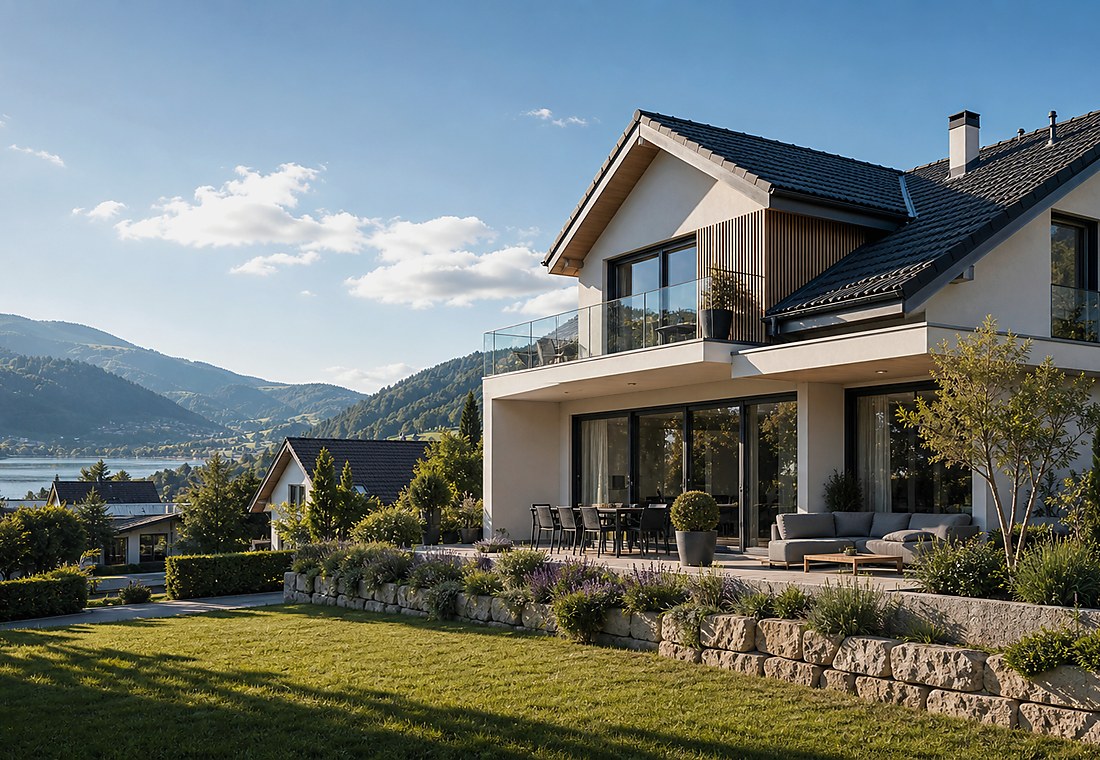 Visuel immobilier premium local pour Morschach