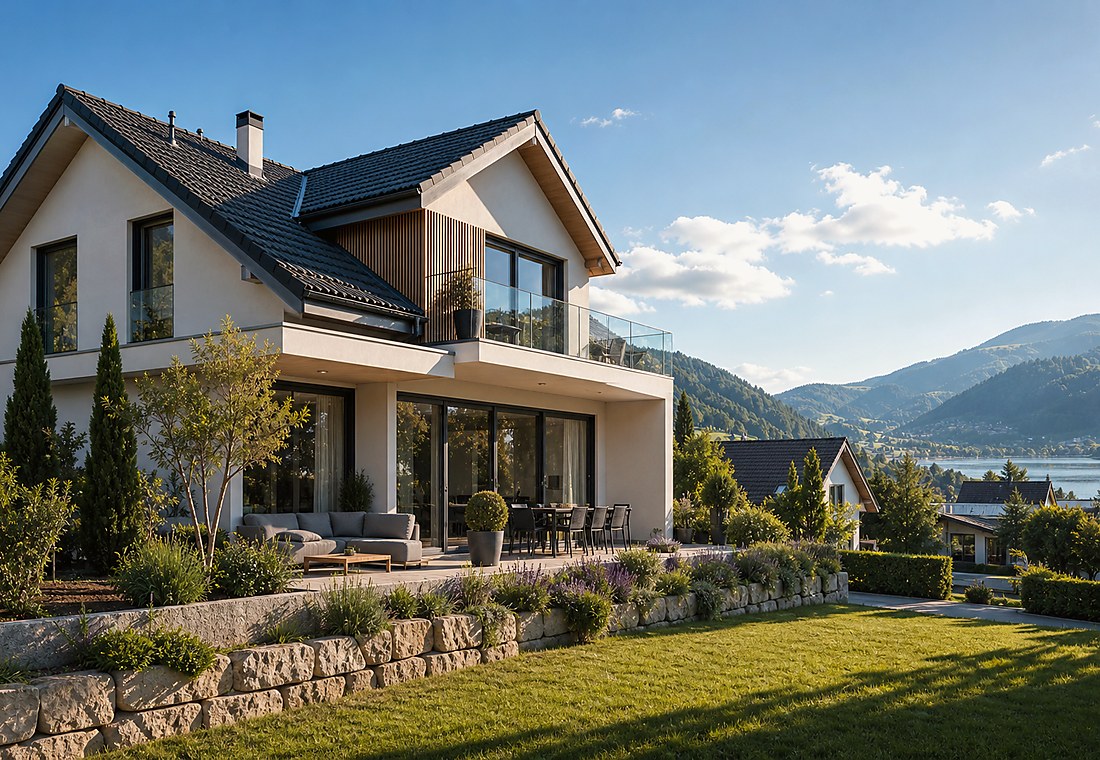 Visuel immobilier premium local pour Murten