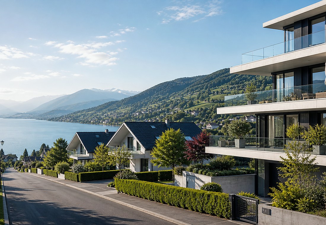 Visuel immobilier premium local pour Muttenz