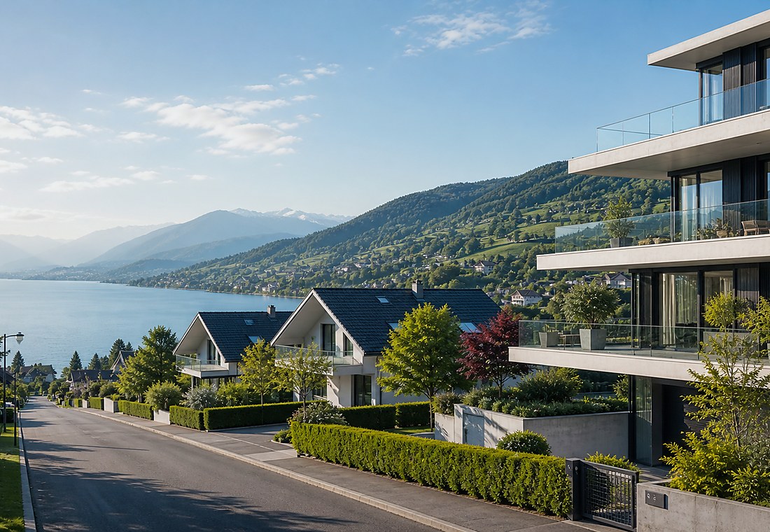 Visuel immobilier premium local pour Niederdorf