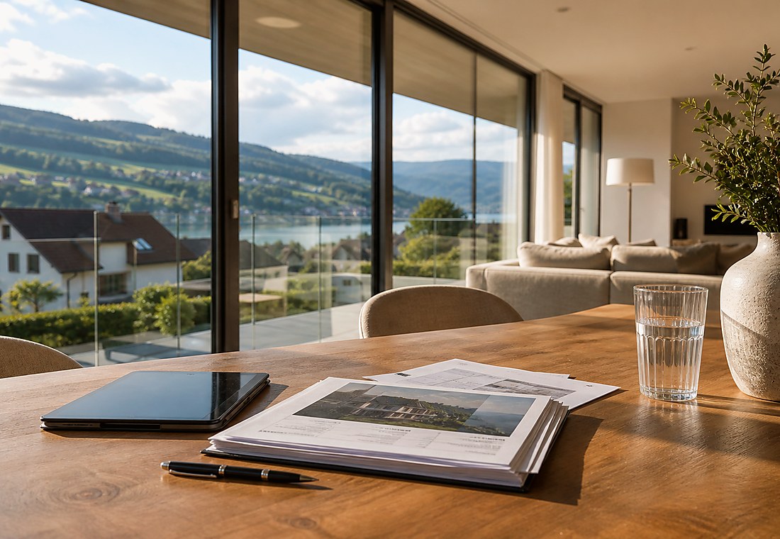 Visuel immobilier premium local pour Niederried bei Interlaken