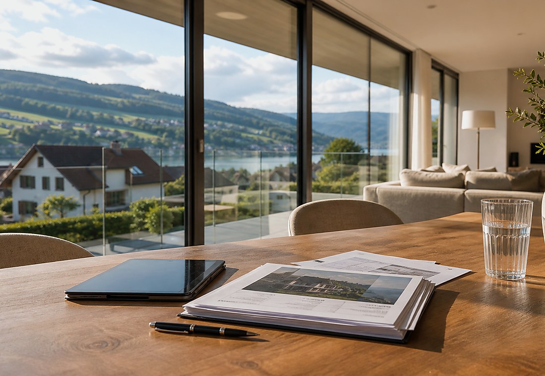 Visuel immobilier premium local pour Obergoms