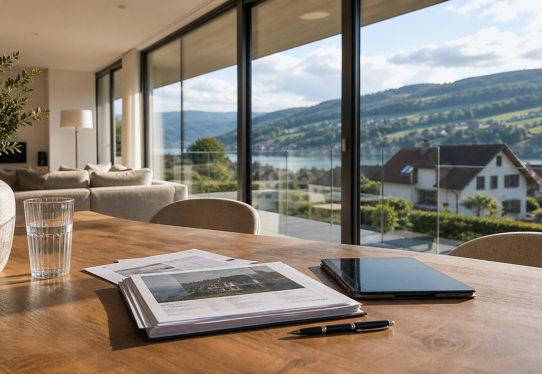 Visuel immobilier premium local pour Oberried am Brienzersee