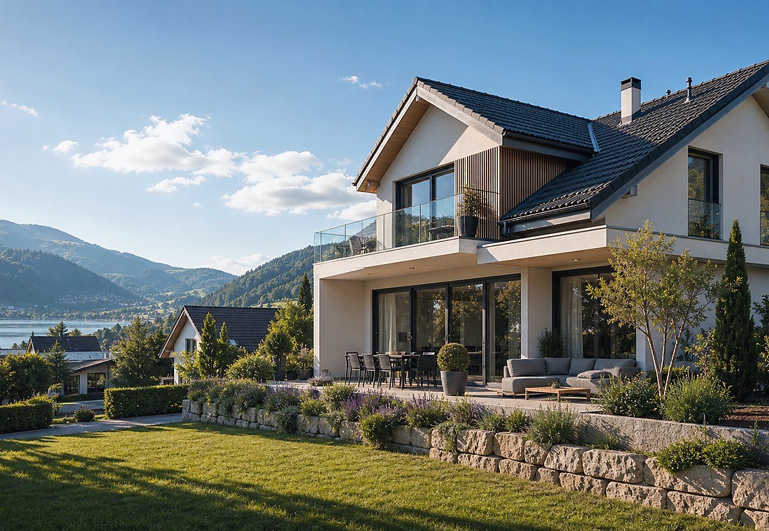Visuel immobilier premium local pour Oberweningen