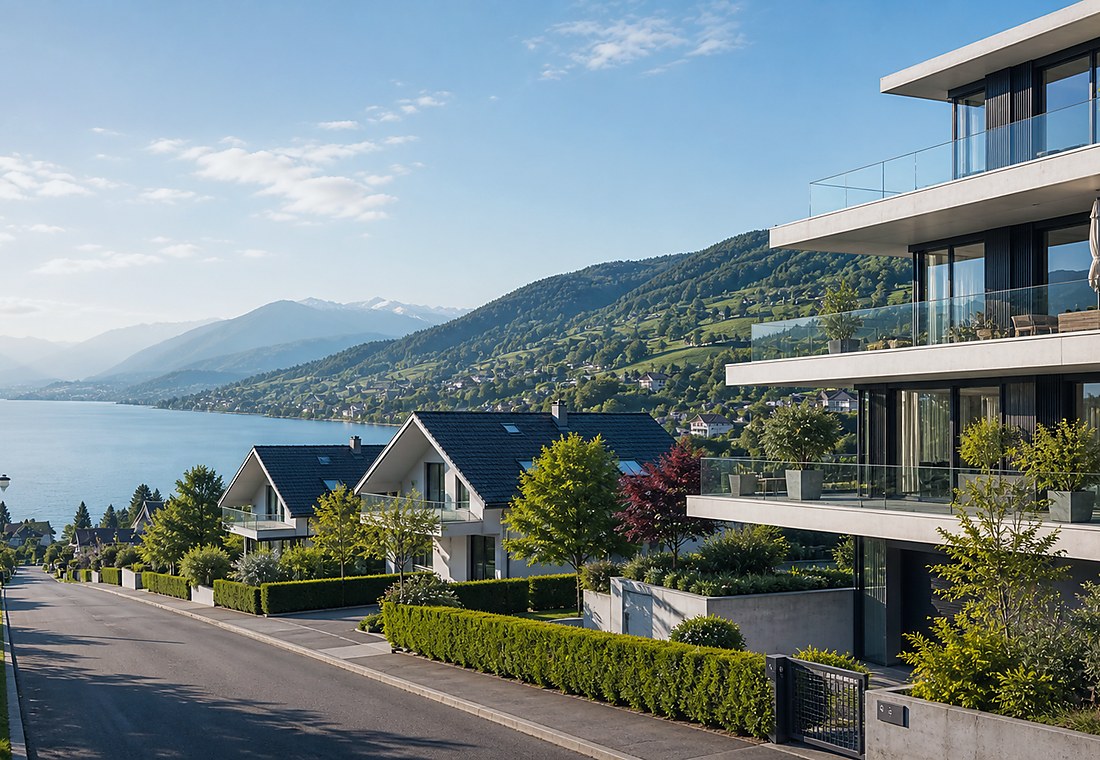 Visuel immobilier premium local pour Oeschgen