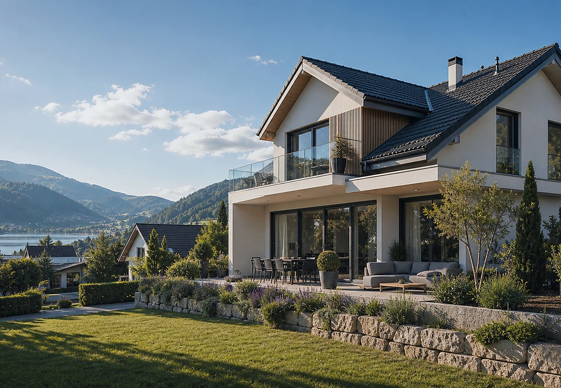Visuel immobilier premium local pour Oetwil am See