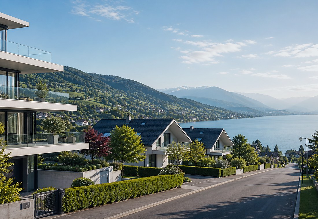 Visuel immobilier premium local pour Ogens
