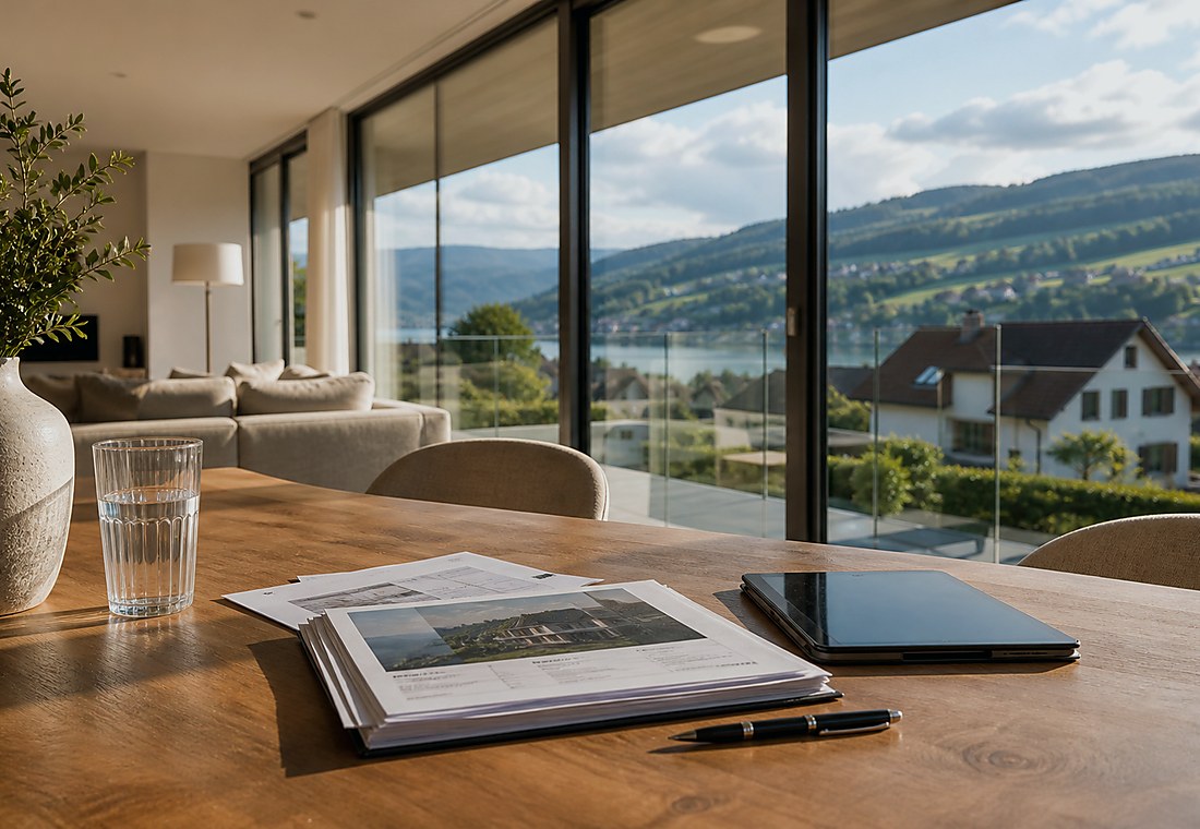 Visuel immobilier premium local pour Orny