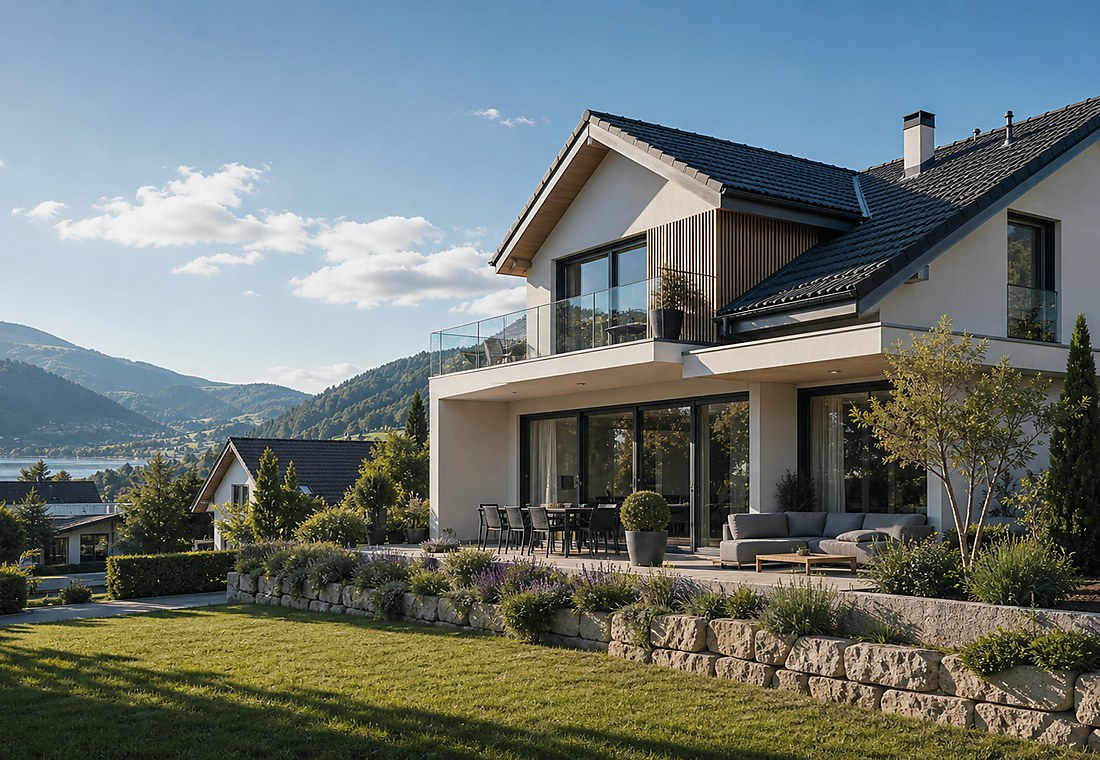 Visuel immobilier premium local pour Perroy