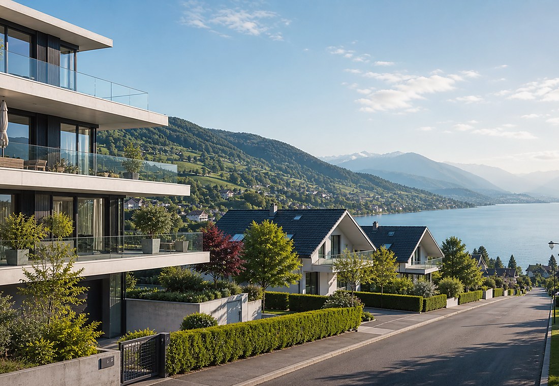 Visuel immobilier premium local pour Pfungen