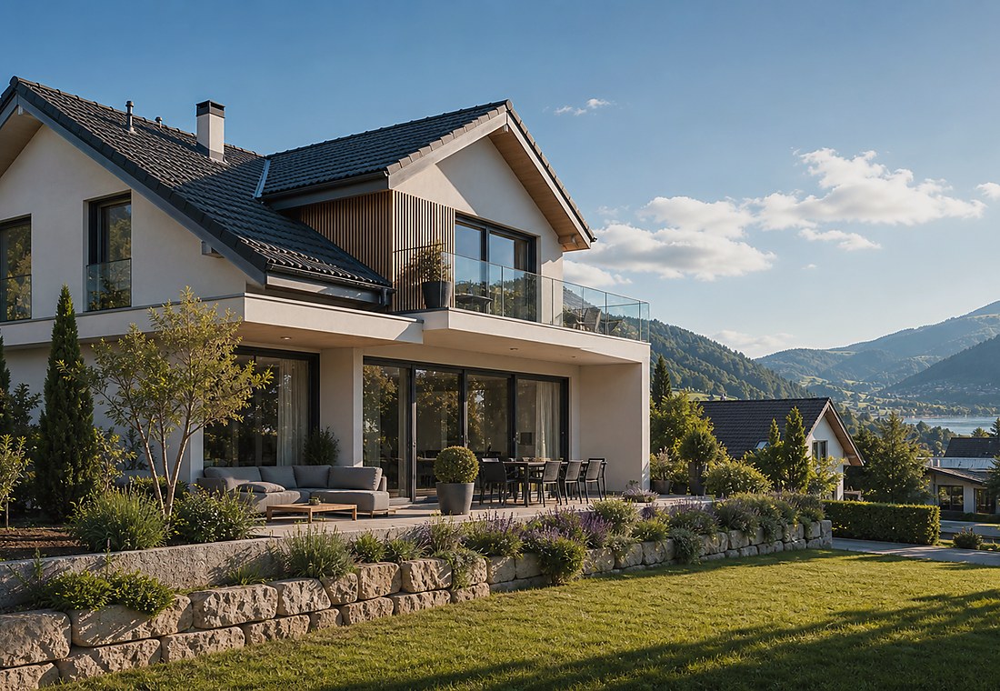 Visuel immobilier premium local pour Pollegio