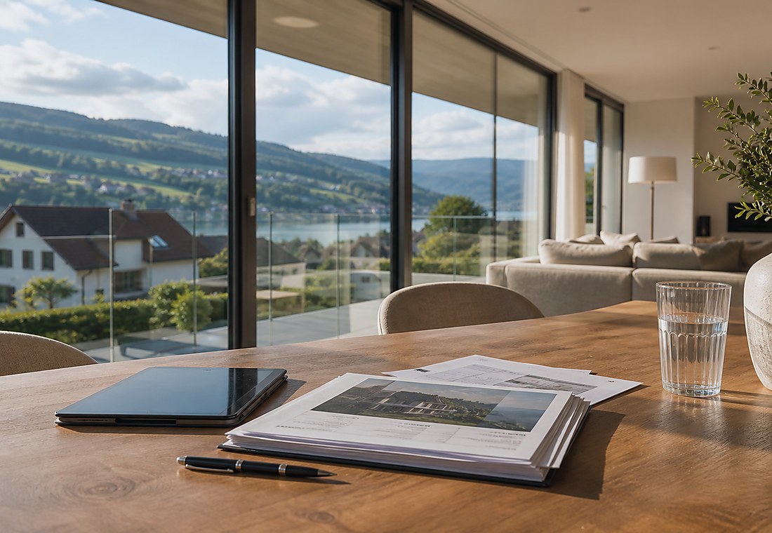 Visuel immobilier premium local pour Pura