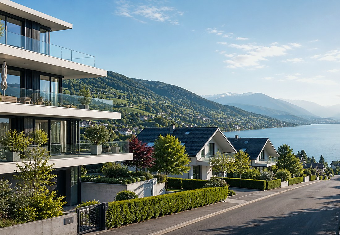 Visuel immobilier premium local pour Rapperswil (BE)