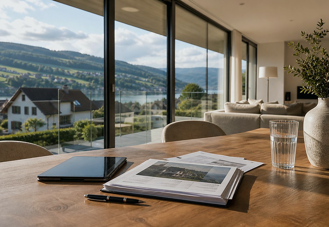 Visuel immobilier premium local pour Reconvilier