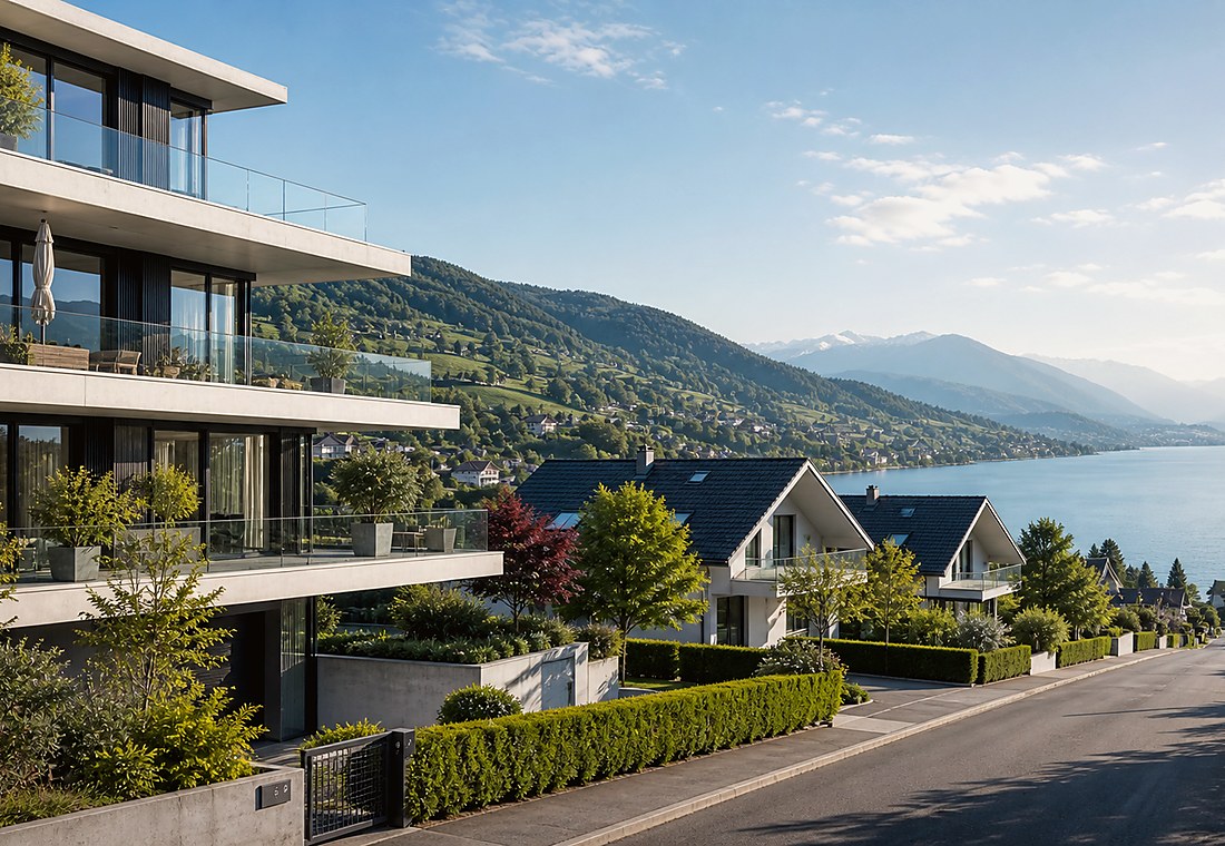 Visuel immobilier premium local pour Regensdorf