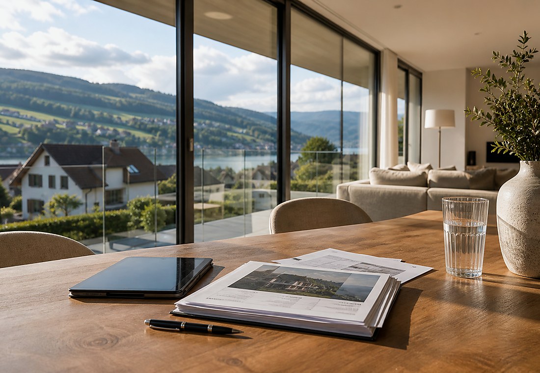 Visuel immobilier premium local pour Reichenburg