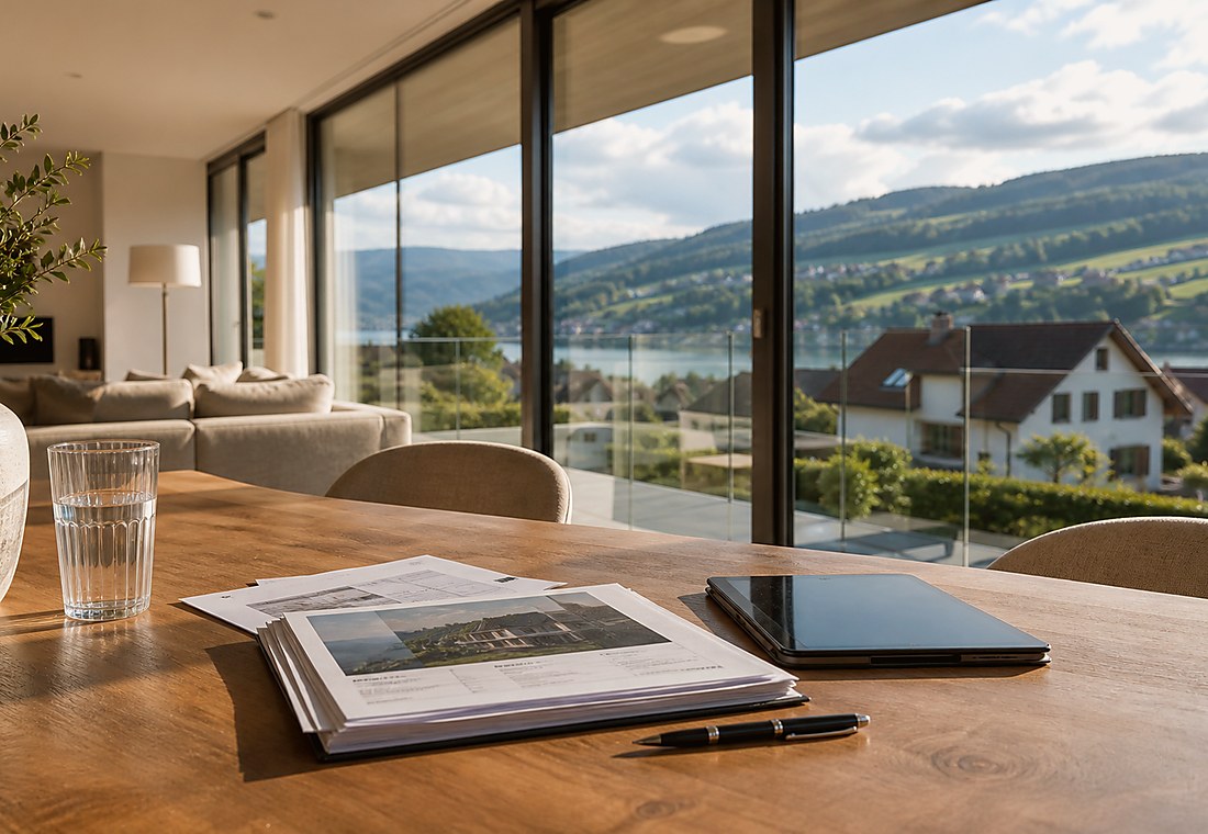 Visuel immobilier premium local pour Reutigen