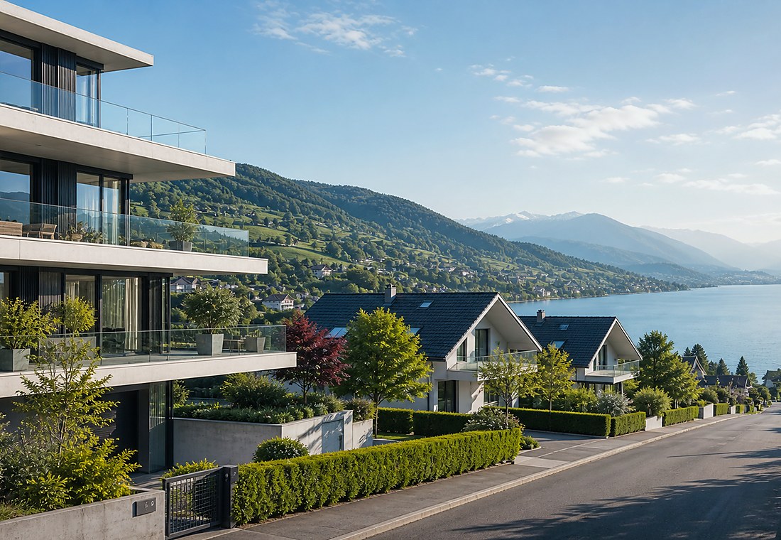 Visuel immobilier premium local pour Riedholz