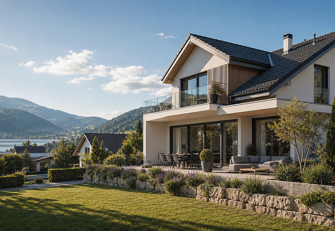 Visuel immobilier premium local pour Rifferswil