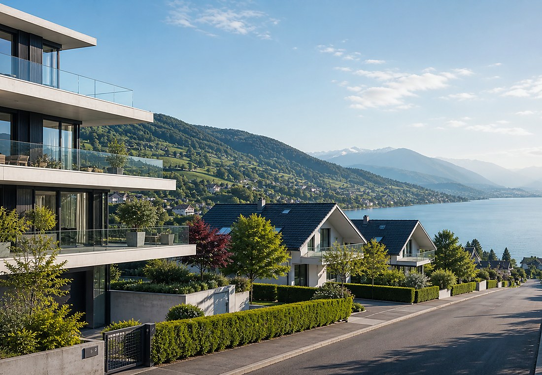 Visuel immobilier premium local pour Rüschlikon