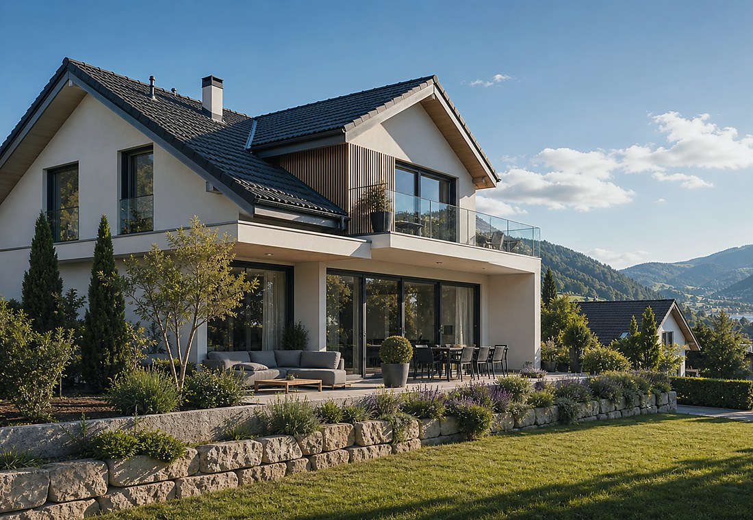 Visuel immobilier premium local pour Saas-Grund