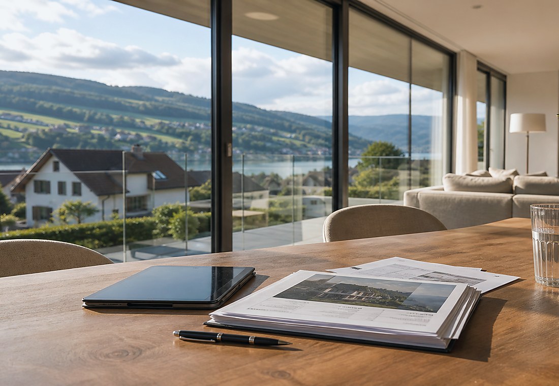 Visuel immobilier premium local pour Safenwil