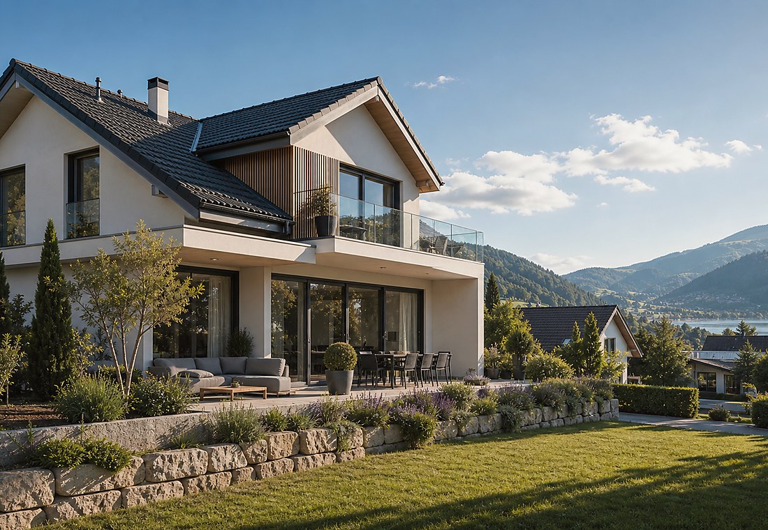 Visuel immobilier premium local pour Samnaun