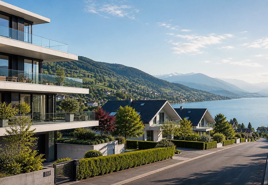 Visuel immobilier premium local pour Sargans