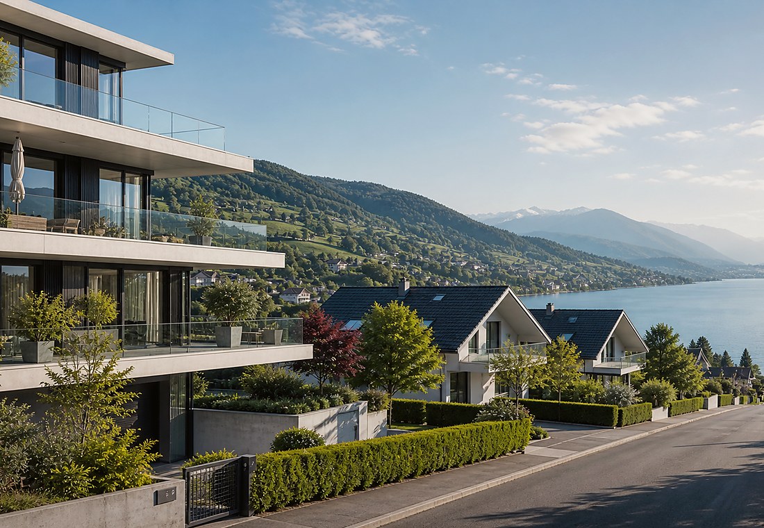 Visuel immobilier premium local pour Savosa