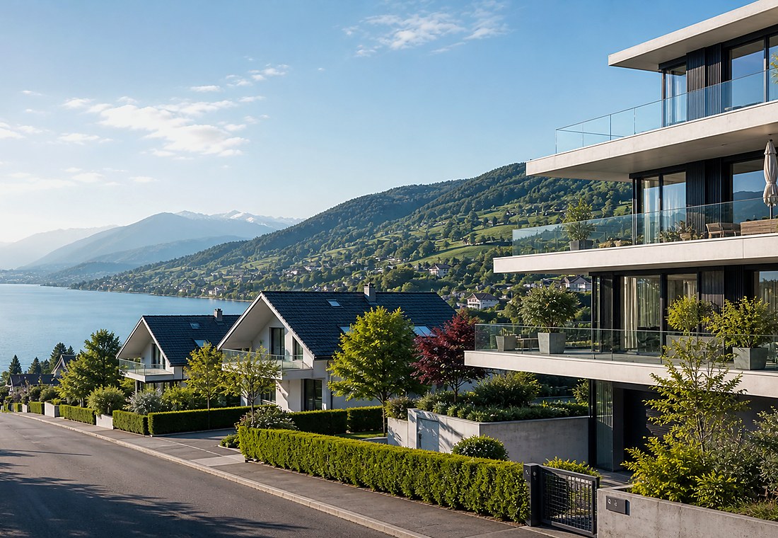 Visuel immobilier premium local pour Schaffhausen