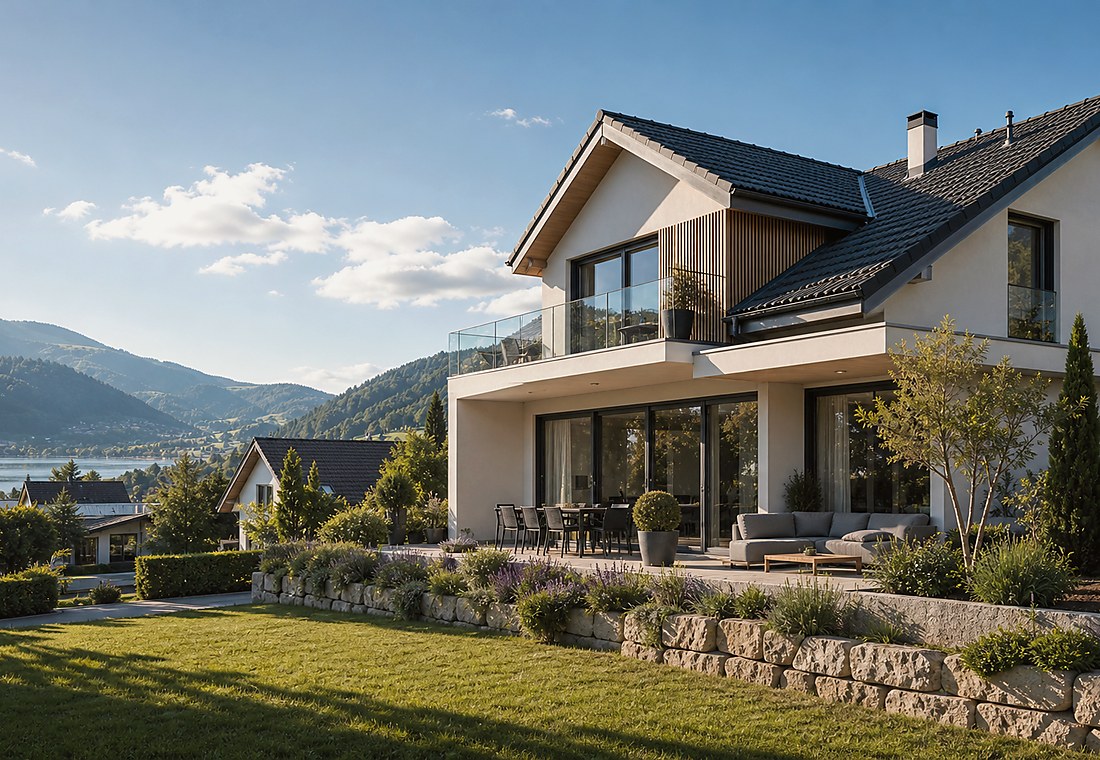 Visuel immobilier premium local pour Schiers