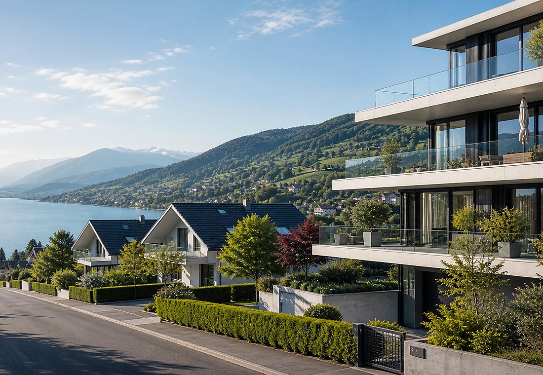 Visuel immobilier premium local pour Schleitheim